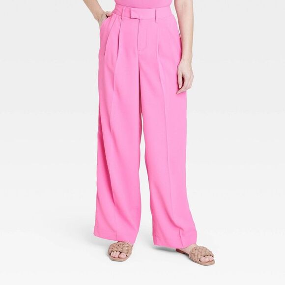 a new day Pants - a new day Women's Pink Wide-Leg Pants